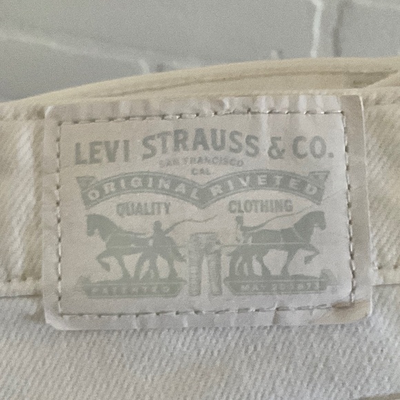 Levi’s 721 Denim Jeans High waisted White Sculpt Skinny size 27 - Picture 7 of 16
